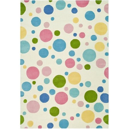 Safavieh 8 x 8 ft. Round Contemporary Soho Ivory and Multi Color Hand Tufted Rug SOH753A-8R